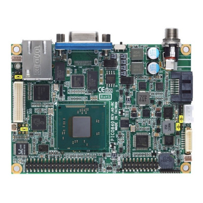 Axiomtek PICO842 Pico-ITX Motherboard, Intel Celeron J1900, I/O board, LVDS/VGA, Single LAN, and Audio